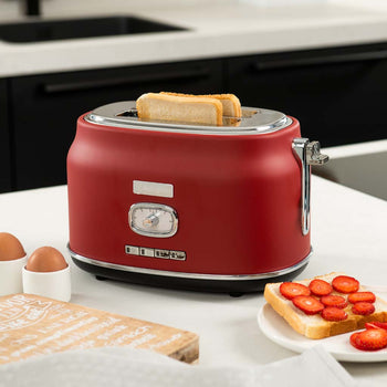 Retro Series 2 Slice Toaster - Red