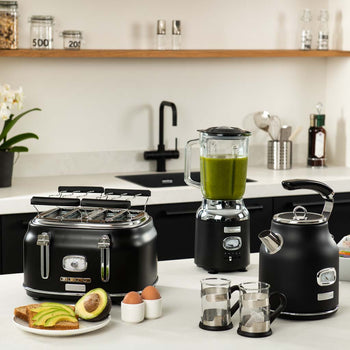 1.7L Retro Series Electric Kettle - Black