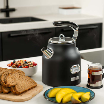 1.7L Retro Series Electric Kettle - Black