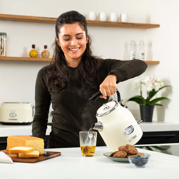 1.7L Retro Series Electric Kettle - White