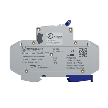 1.6A Single Pole Miniature Circuit Breaker