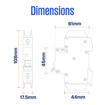 3A Single Pole Miniature Circuit Breaker